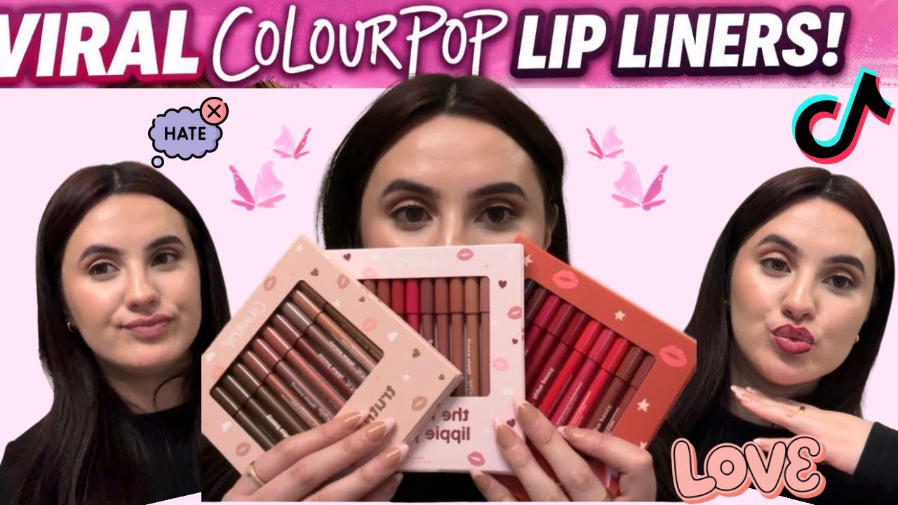 Trying The Viral TikTok ColourPop Lip Liners: Lil Box, Truth or Dare & Bring The Heat! 
