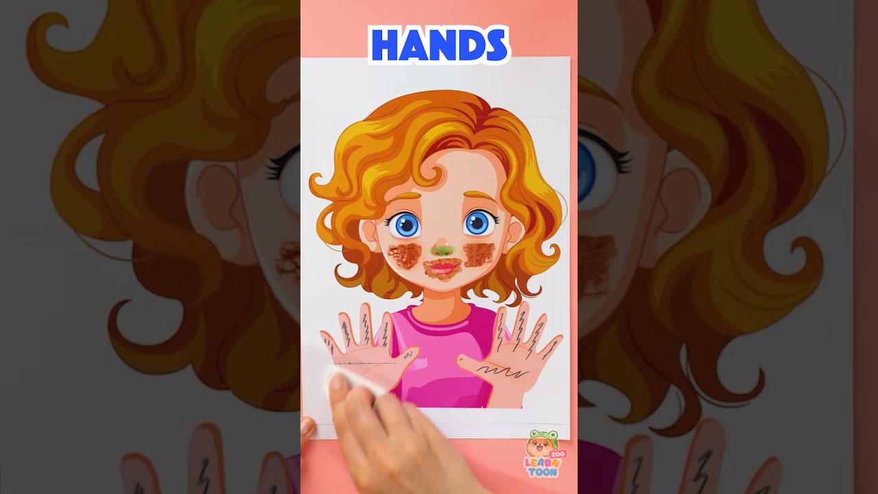 Let's learn How to Wash our Face ☺️ 🧼 #kidsvideo #learning