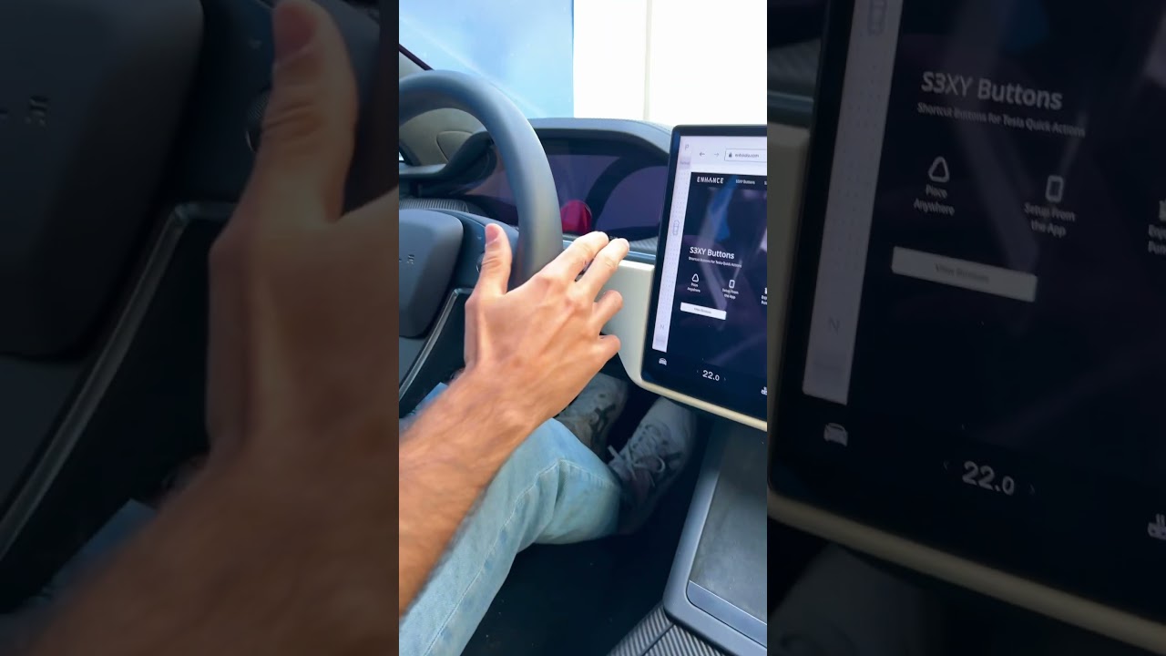 Tesla Model S plaid with retrofitted Stalks by Enhance Auto #tesla #automobile #modelS #stalks