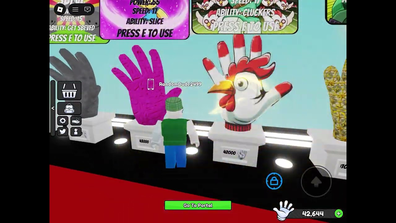 Playing slap battles on my alt