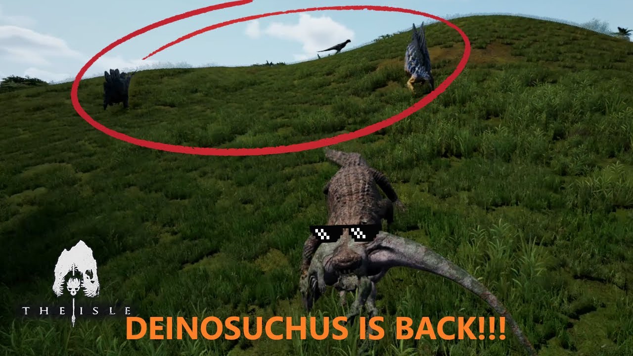 SURVIVING CANNIBALS and AMBUSHING  with the DEINOSUCHUS!! - The Isle EVRIMA