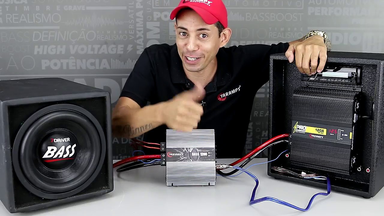 Módulo Amplificador Taramps Bass 1200 rms com Subwoofer!
