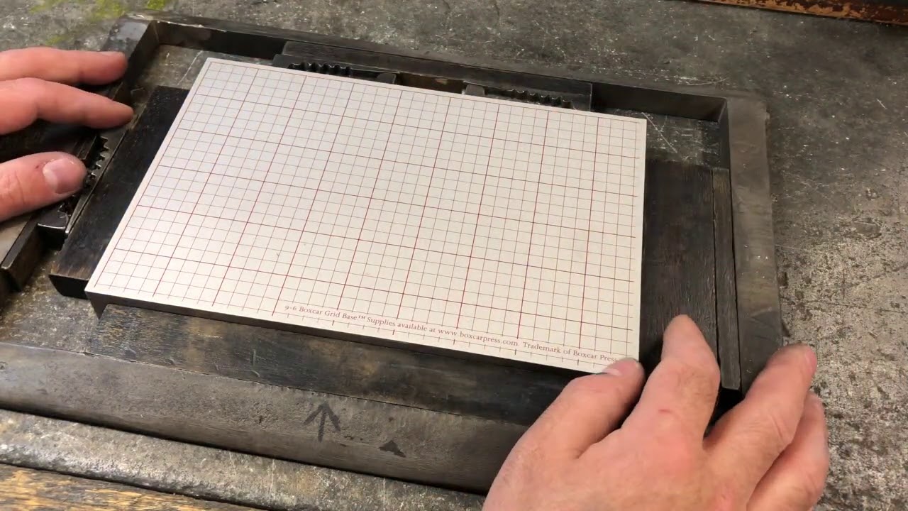 Locking up the Boxcar base for Letterpress
