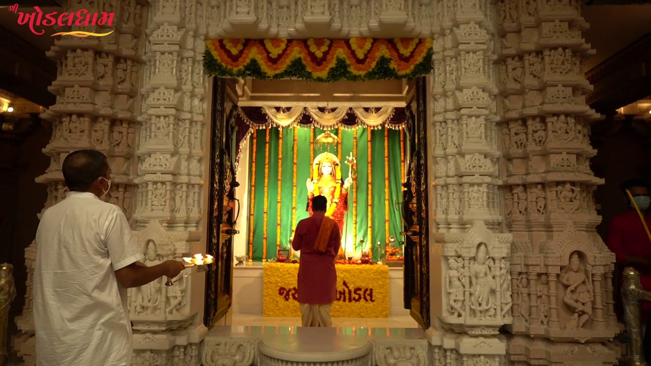 FIRST NAVRATRI SANDHYA AARTI DARSHAN KHODALDHAM KAGVAD DATE-17.10.2020