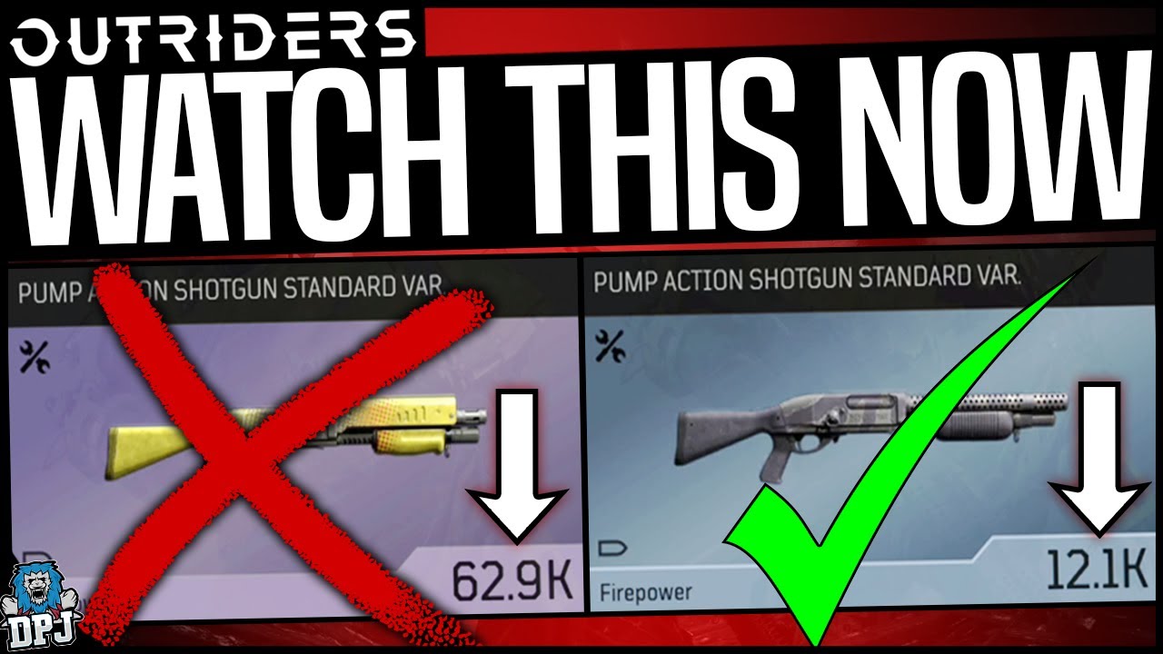 OUTRIDERS IS BROKE - WATCH THIS NOW - Low Level Rares Vs High Level Endgame Weapons