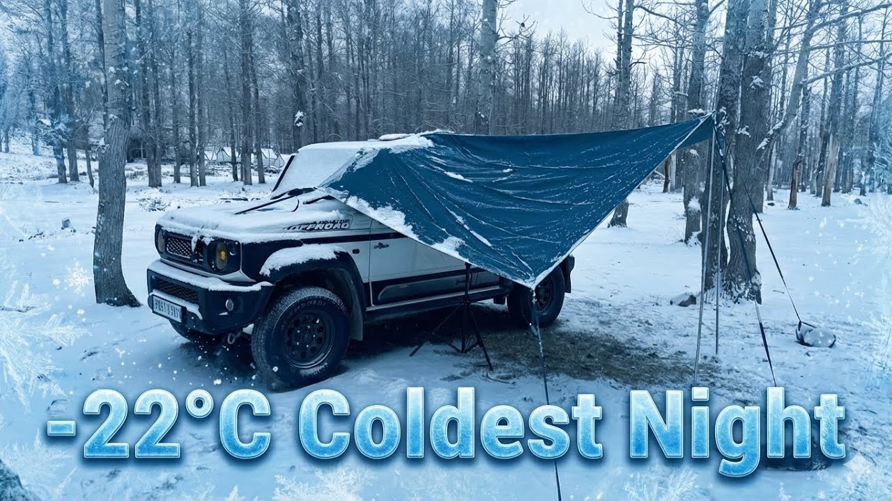Extreme -22°C SOLO Camping: My Coldest Night Ever