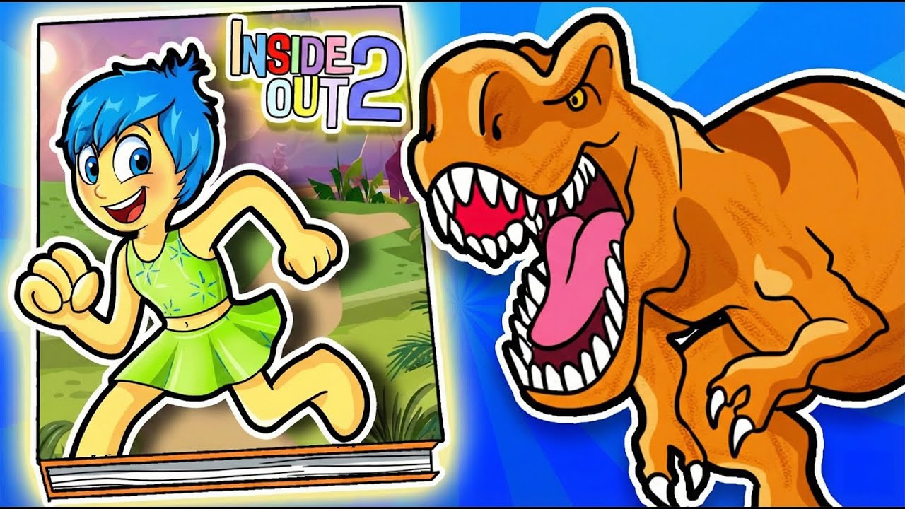 [INSIDE OUT PAPER] HELP! JOY X Jurassic SURVIVAL CHALLENGE Rescue Pregnant Joy | Joy Squishy Papier