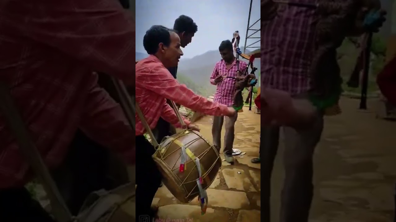 Garhwali Dhol Damau ❤ | Pahadi Culture🤘 | Uttarakhand | #dholdamau #shorts