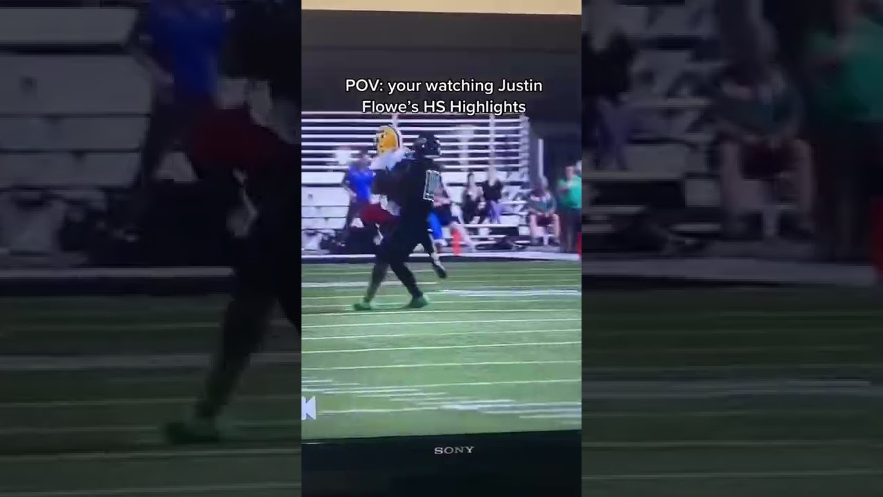 Justin Flowe’s high school highlights were UNREAL! 🫣😤😳 