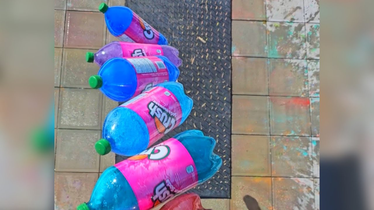 🎈Breaking Glass Bottles and Balloon Drops! Crushing Crunchy & Soft Things!🔥