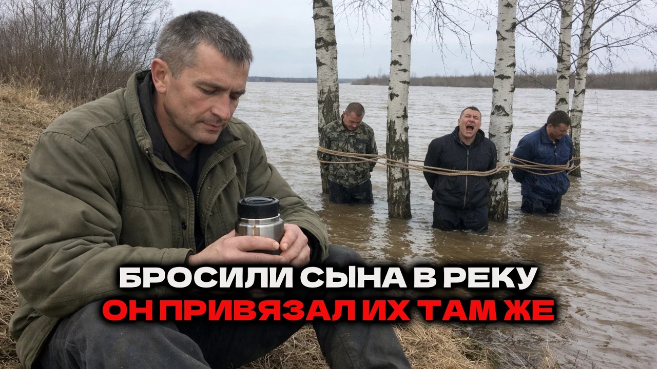 МАЖОРЫ бросили сына ДЕСАНТНИКА в прорубь. Отец привязал их к берёзам — и стал ждать паводка