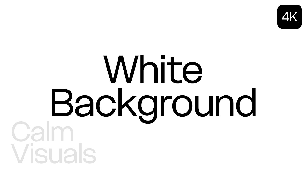 White Background Aura 4K | 1 hour | Aesthetic | focus background | Calm Visuals