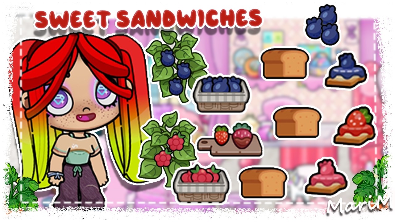 🌺 SWEET and CUTE SANDWICHES RECIPES with raspberries, blueberries and strawberries - Avatar World