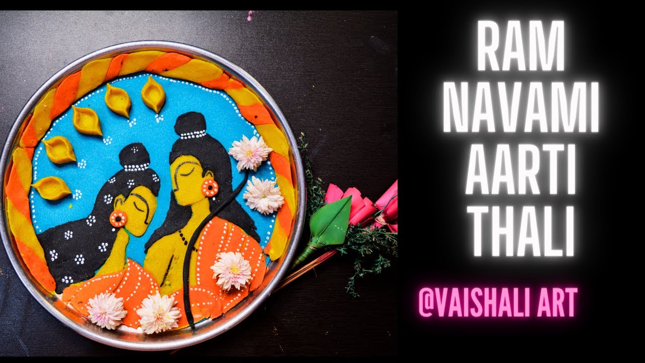 Ram Navami special Aarti Thali Decoration #aartithalidecoration #ram navami