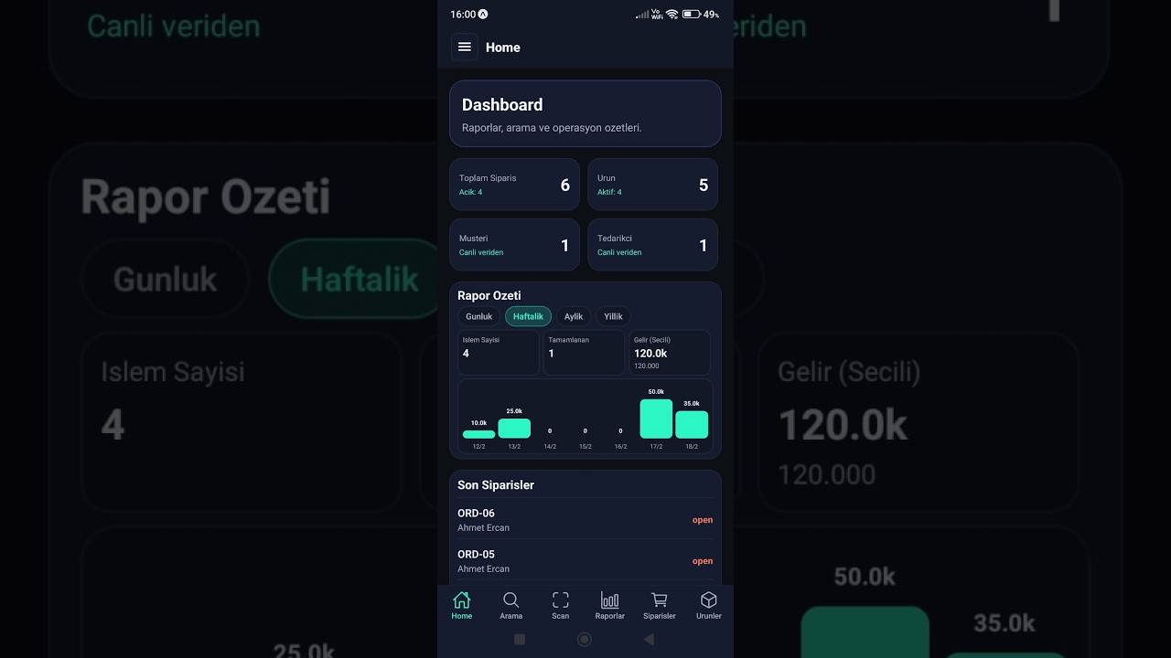 FabrIQ - Üretimde Tam Kontrol Mobil Versiyon