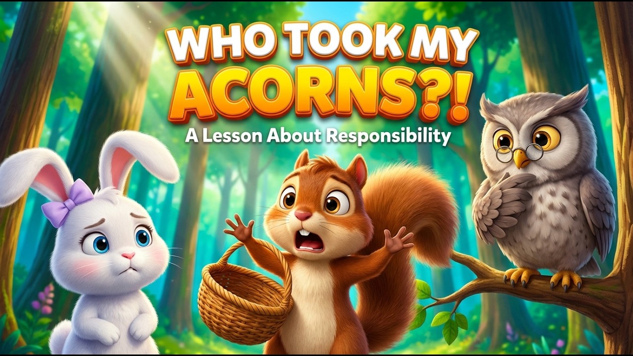 The Missing Acorns Mystery! 🐿️ A Fun Moral Story for Kids
