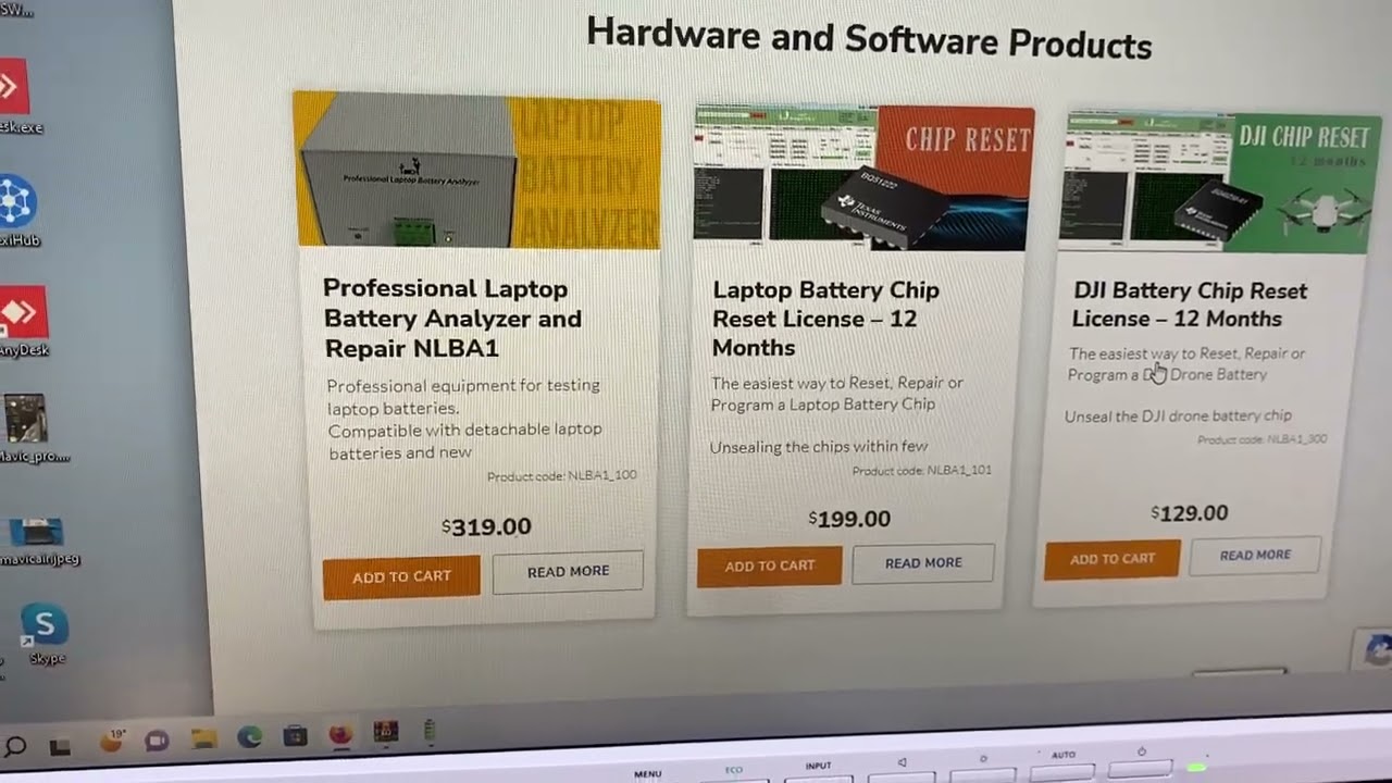 Repair DJI battery with ev2300 and NLBA1 Software