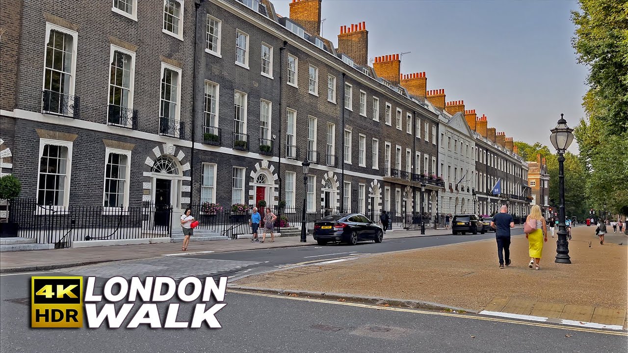 LONDON Walk 🇬🇧 - Stroll through Fitzrovia, an upscale and quaint Central London neighbourhood ✨