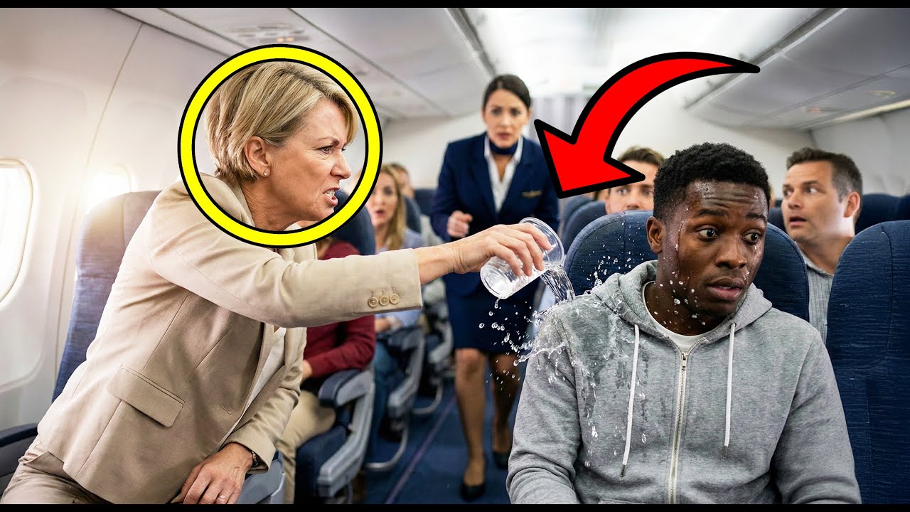 Weißer Passagier der ersten Klasse greift dunkelhäutigen Teenager an – Pilot stoppt Pushback, um...