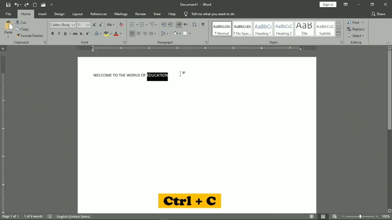 Secret of COPY & PAST |  MS Word Shortcuts Key