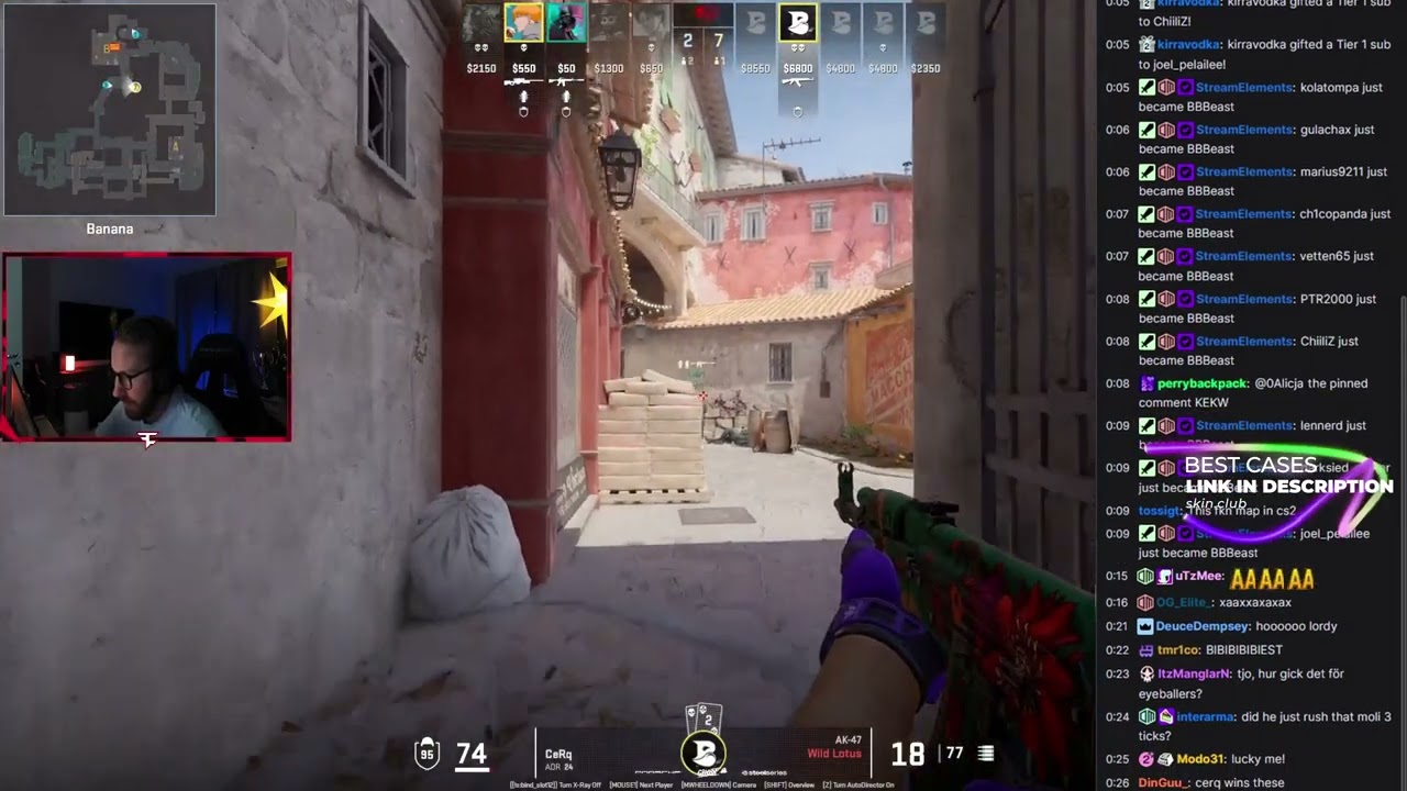 Cerq - 1vs4 clutch! (twitch reaction)