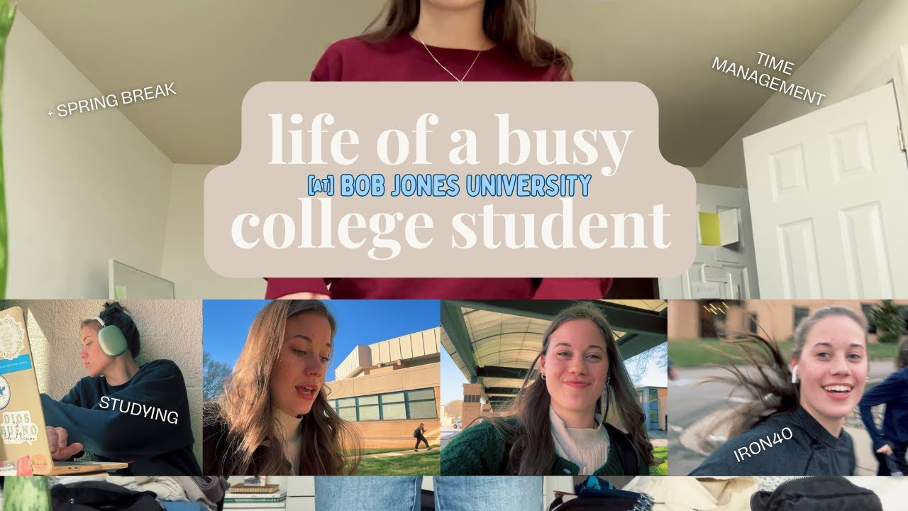 Typical days in my life at University and how I use my time on breaks Bob Jones University student