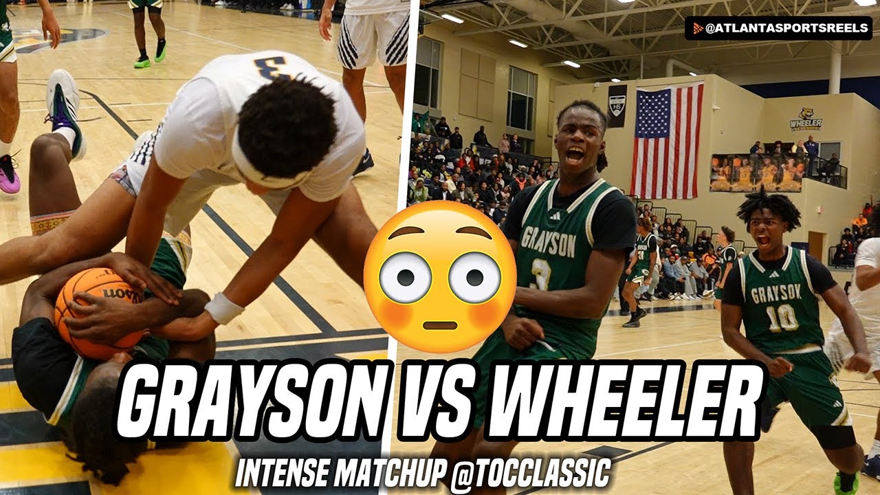 Nationally ranked Grayson HS vs Wheeler HS got INTENSE! I TOC Basketball highlights