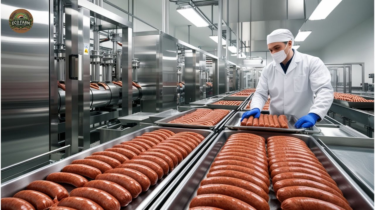 How the Germans Produce Millions of Sausages in a Modern and Safe Factory | Sausages Factory Process