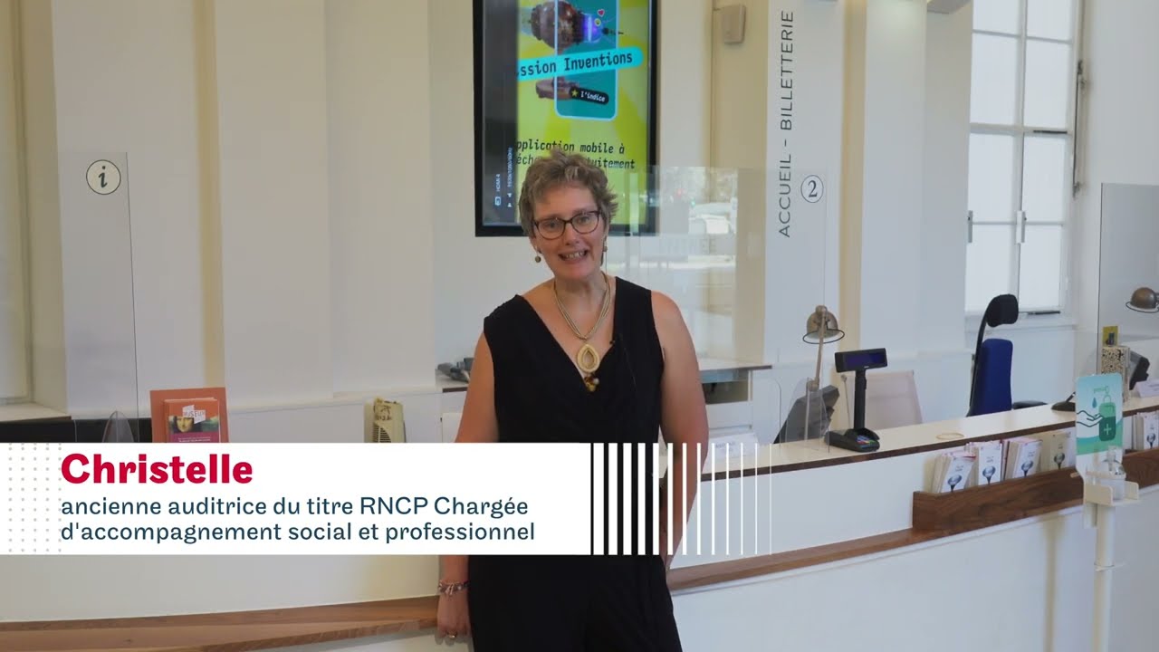 Le titre RNCP Chargé d'accompagnement social et professionnel, Christelle, ancienne auditrice