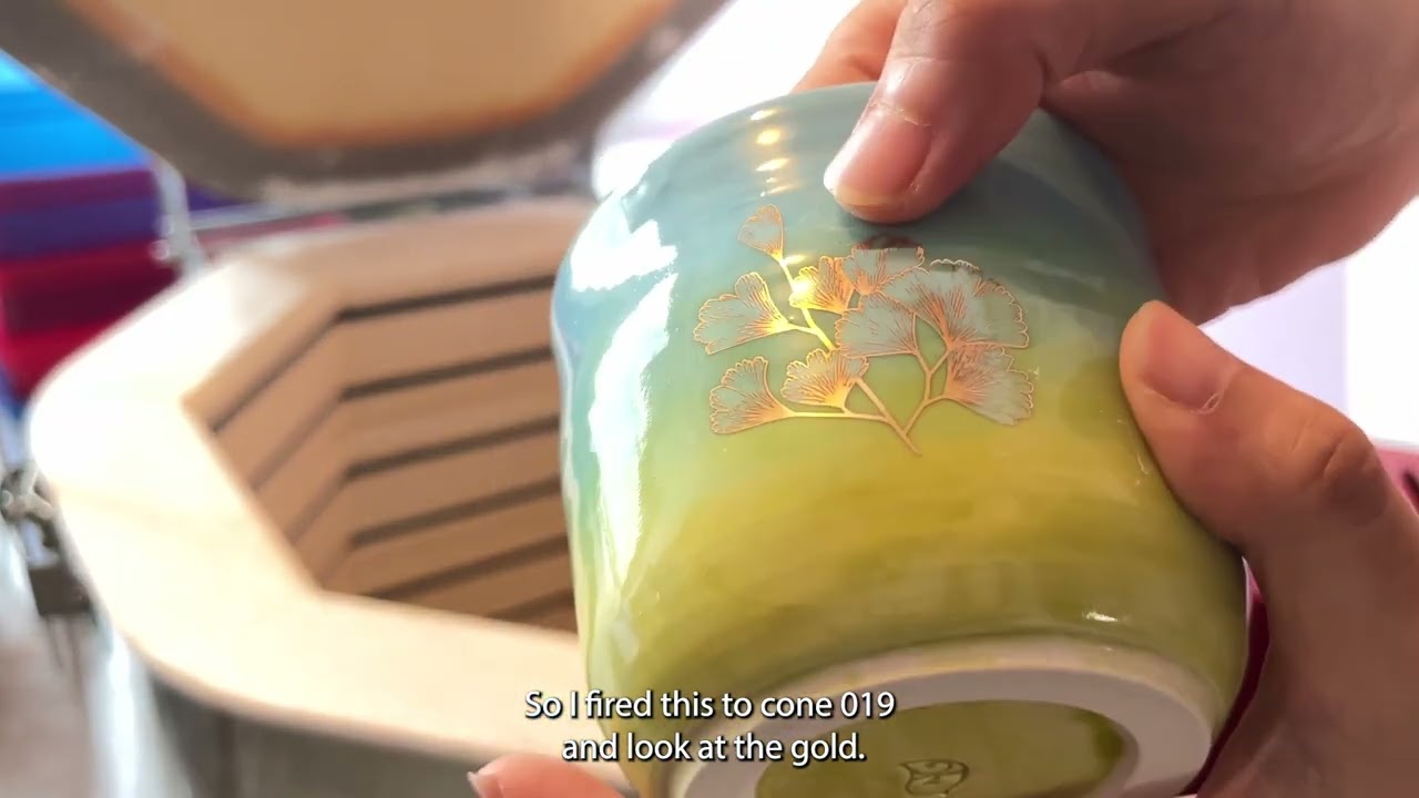 Luster overglaze fire kiln unload