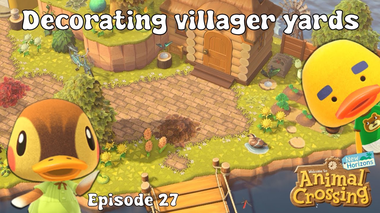 Decorating Villager Yards in Animal Crossing