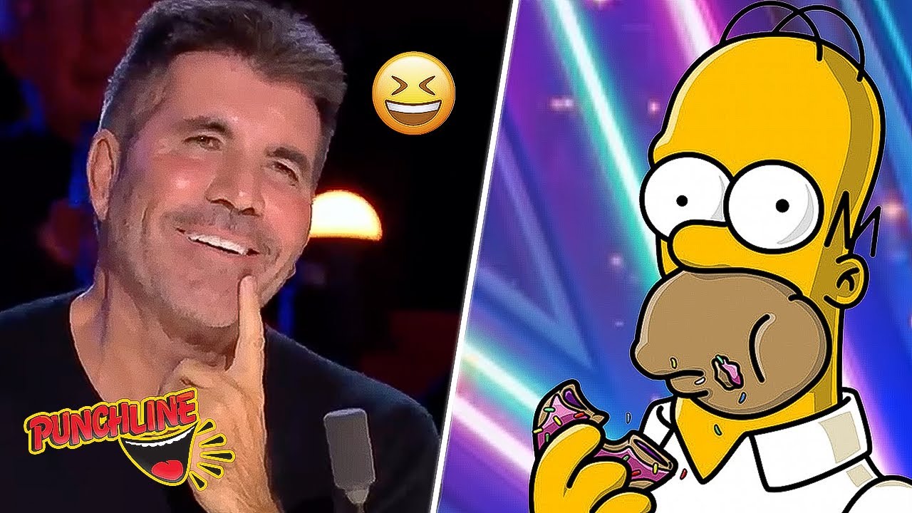 Funniest CARTOON Impressions On BGT That Simon Cowell Loved!