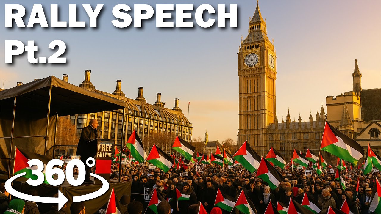 PALESTINE PROTEST SPEECH EXPOSED | 360 4K | LONDON Part 2