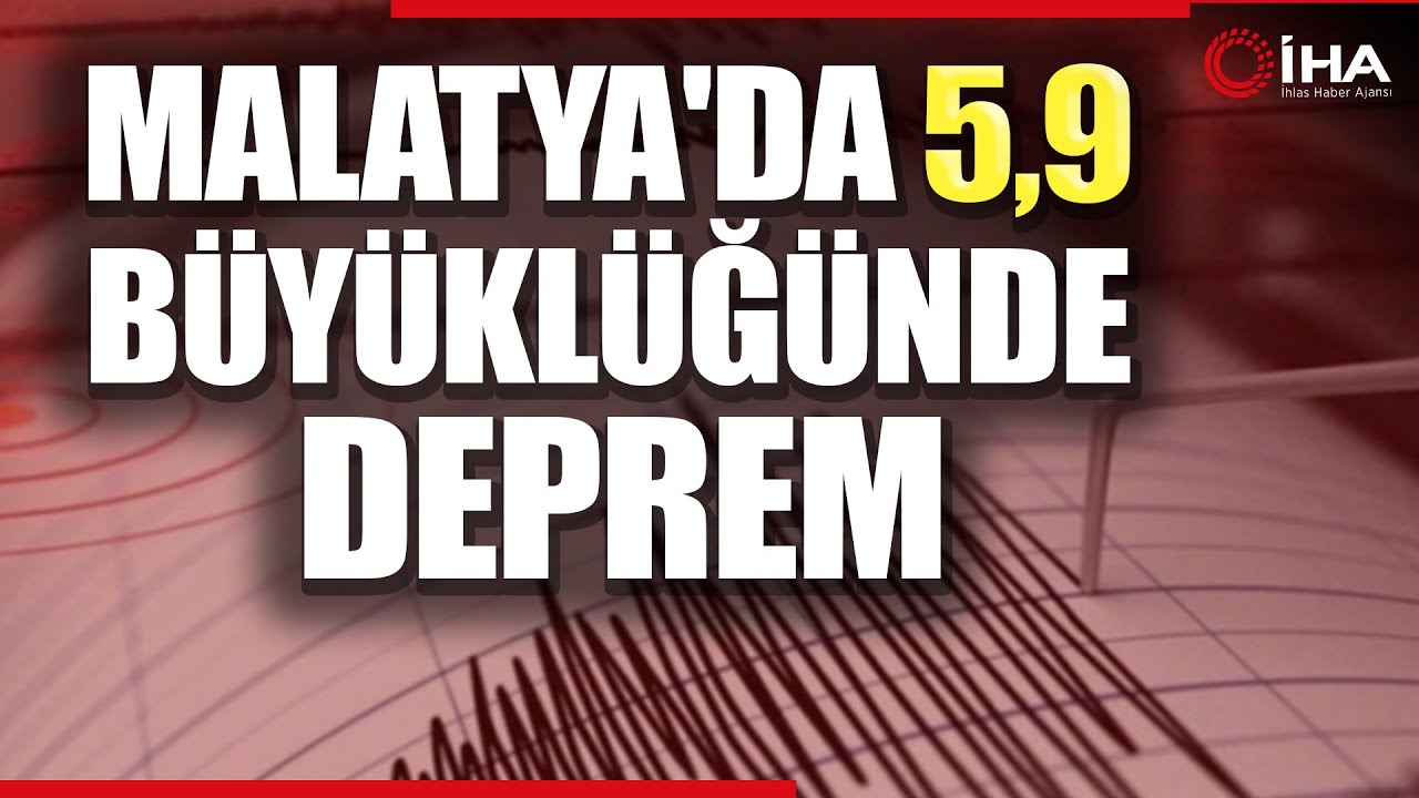 Malatya'da 5.9 Büyüklüğünde Deprem! İşte İlk Görüntüler