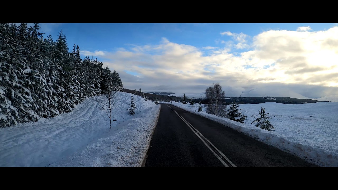 Winter Drive in Scotland – A87
