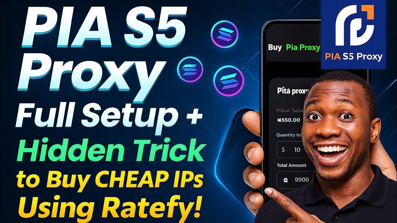 🚀 PIA S5 Proxy Full Setup + Hidden Trick to Buy CHEAP IPs Using Ratefy!