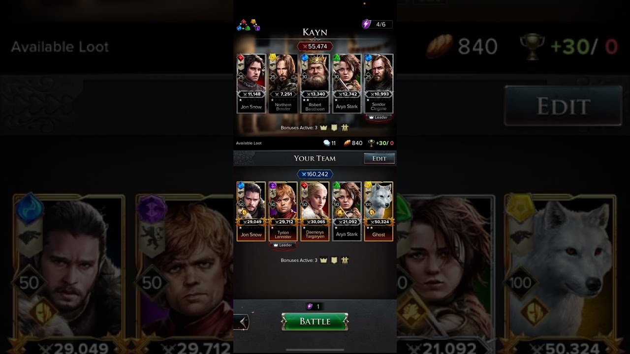 Game of Thrones Legends PVP TROPHY TRICK!