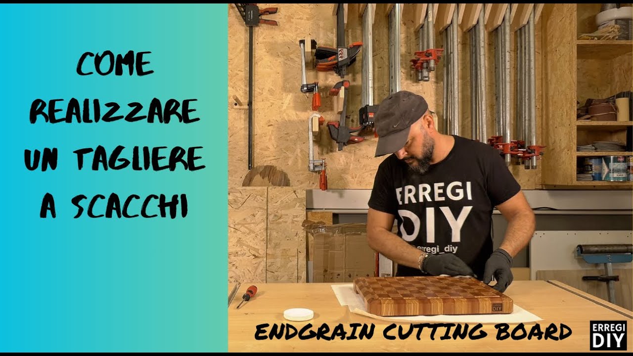 Realizza UN Tagliere a SCACCHI #tagliere #cuttingboard #charcuterie #