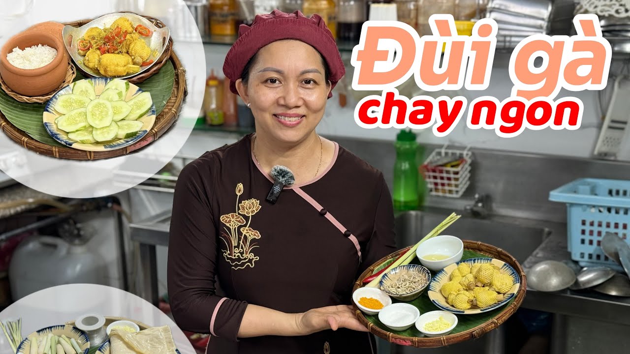Bí quyết làm đùi gà chay siêu ngon (Secret to making delicious vegetarian chicken thighs)