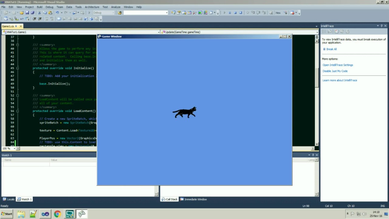 XNA Tutorials C# Screen Parameters
