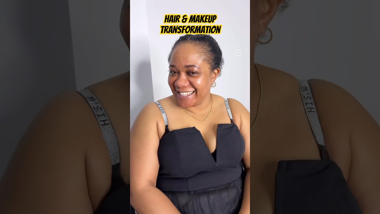 Hair & Makeup Transformation.🔥 #makeuptips #makeuptutorialforbeginners #hairtransformation #makeup