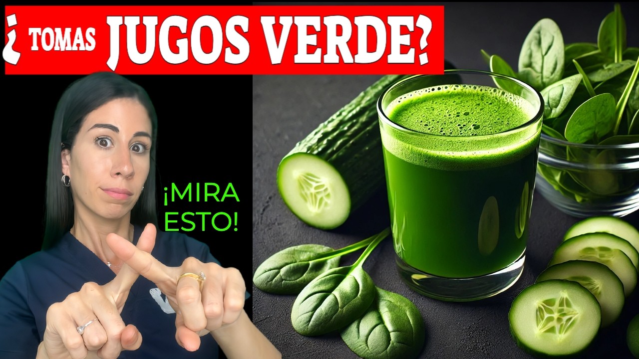 JUGO VERDE MÁS SALUDABLE- ADIÓS HÍGADO GRASO, TOXINAS, DÍABETES