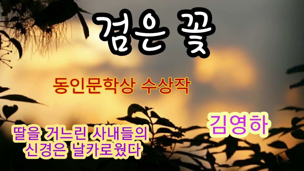 동인 문학상에 빛나는 대 서사~~/ 검은 꽃 - 김영하 / 장편소설 / 문학동네