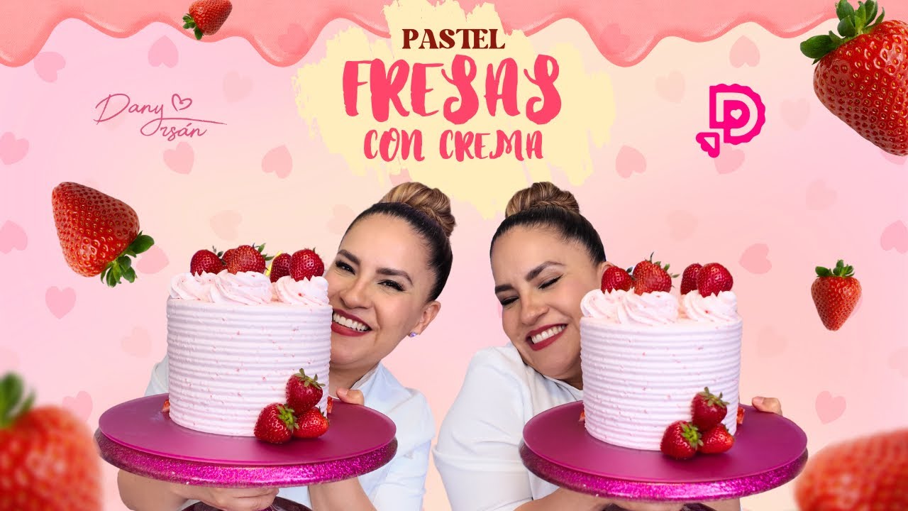 Pastel de fresas con crema de $127