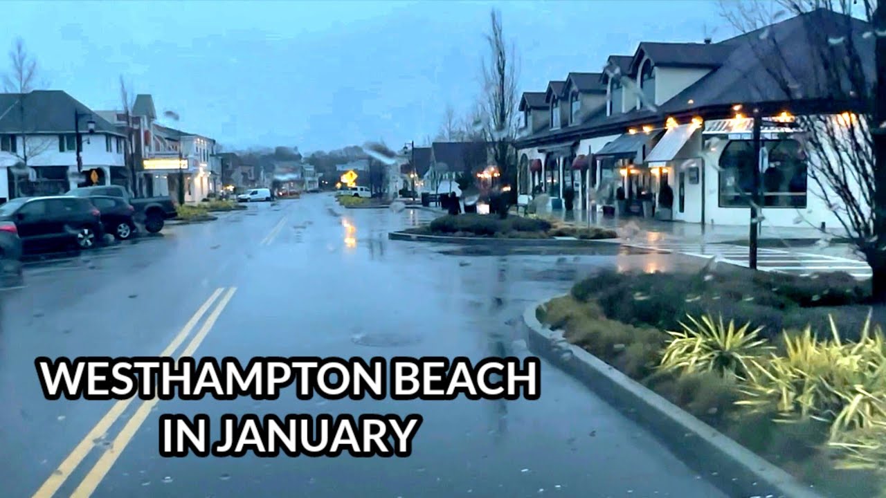 Westhampton Beach, driving around town, Dune Road