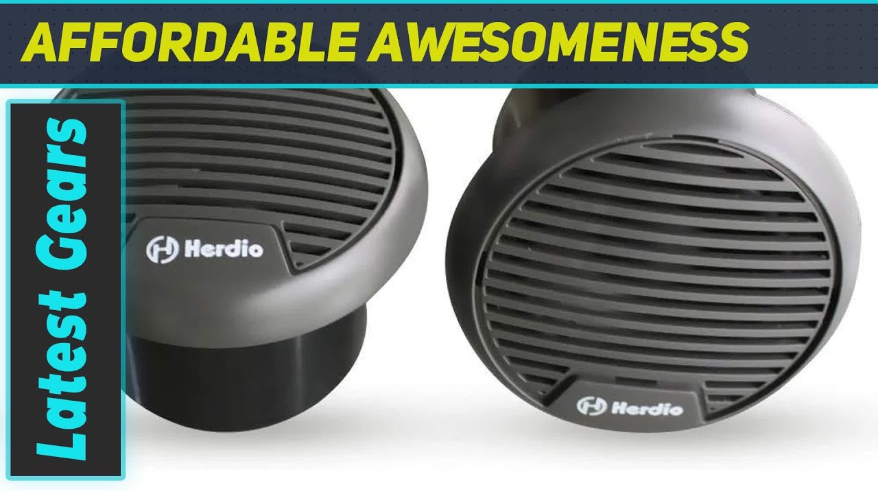 Herdio HMS60 Marine Speakers: Unleash Waterproof Audio Power!