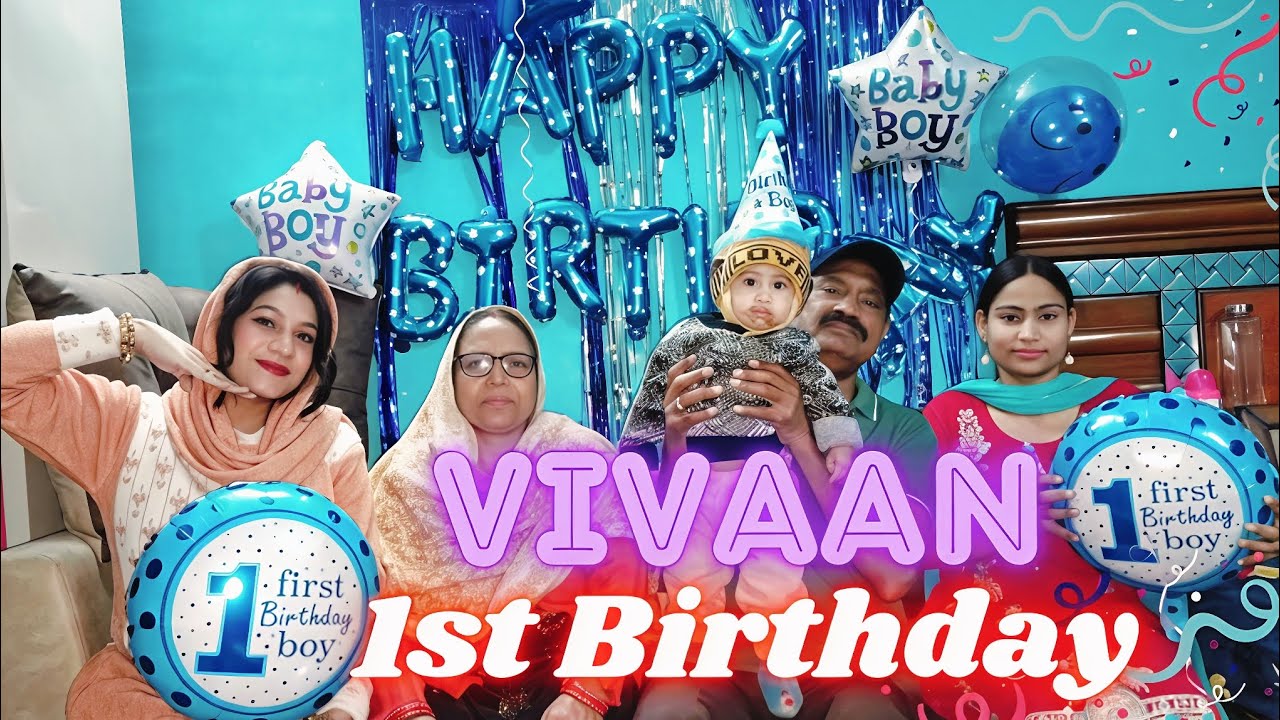 Vivaan’s 1st Birthday Celebration & Cake Smash!🎂Big Day | #nikitadangivlogs #familyvlog #birthday