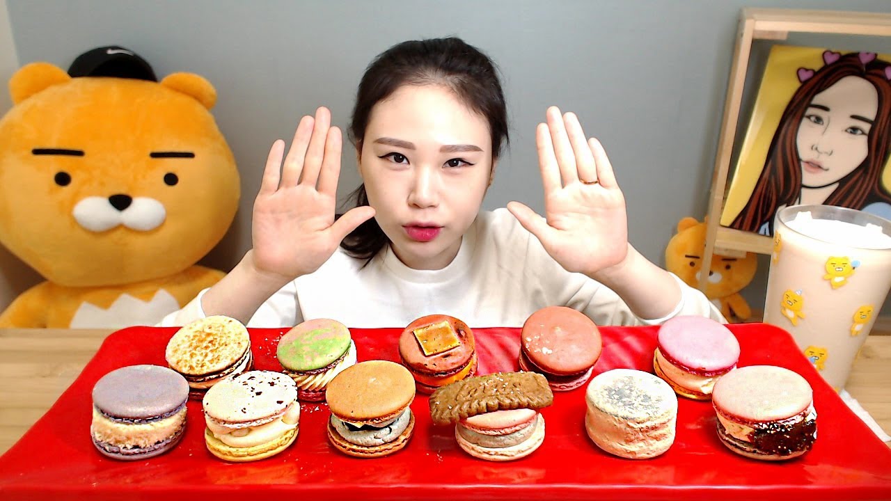 완전 뚱뚱해 사랑해 뚱카롱 마카롱 먹방 Mukbang