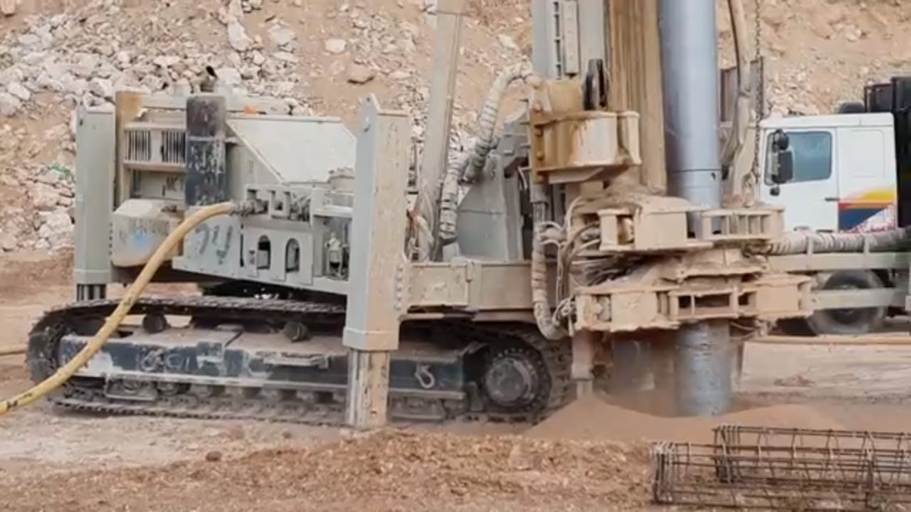 Monster Micropile Drilling Machine drilling Dolomite Rocks