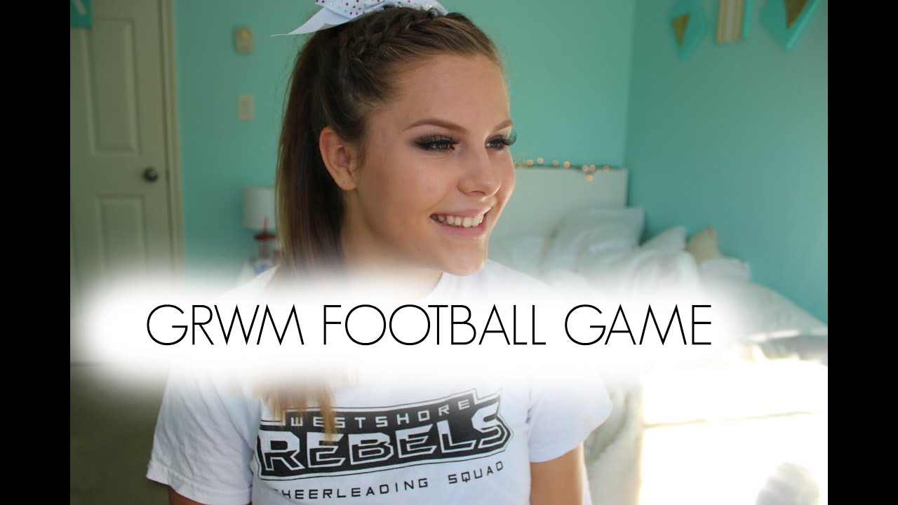 GRWM Football Game 2015 Cheer hair + makeup